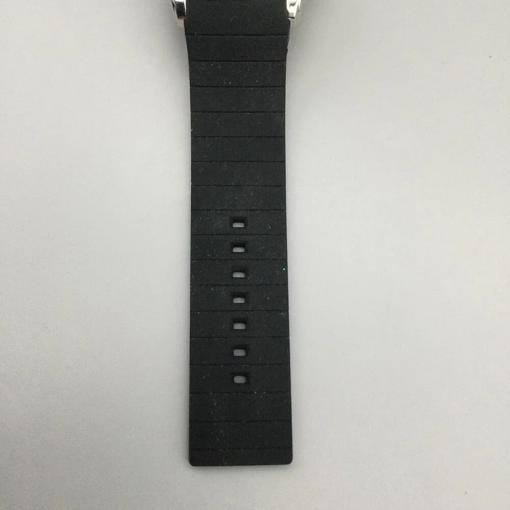 Chicago Blackhawks Mens Watch 18mm Black Rubber Sport NHL Sparo New Battery